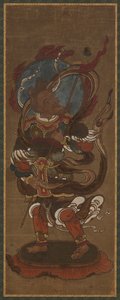 Um dos doze devas: Fu-ten (<em>Vayu</em>) de Unknown artist
