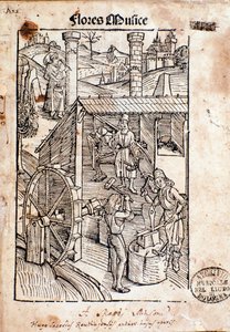 Página de Flore musices, estudo sobre o canto gregoriano de Hugo von Reutlingen de Unknown artist