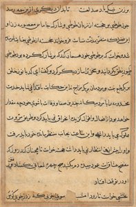 Página de Tales of a Parrot (Tuti-nama): página de texto de Unknown artist