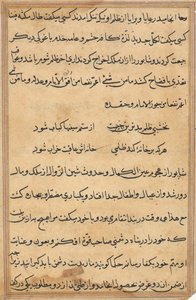 Página de Tales of a Parrot (Tuti-nama): página de texto de Unknown artist