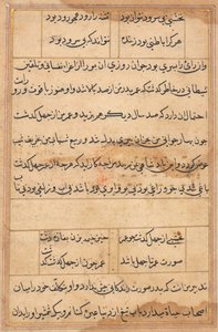 Página de Tales of a Parrot (Tuti-nama): página de texto de Unknown artist