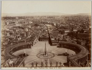 Panorama da Cúpula de São Pedro, Roma de Unknown artist