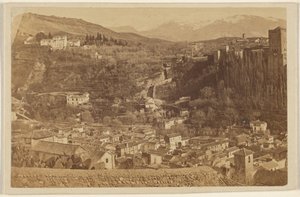 [Vista panorâmica em redor de Alhambra]. de Unknown artist