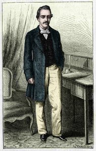 Paul du Chaillu (1837-1903), explorador francês da África Equatorial. de Unknown artist