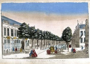 Perspectiva de Haia: os canais e o castelo do Príncipe Gracht - Óptica de Unknown artist