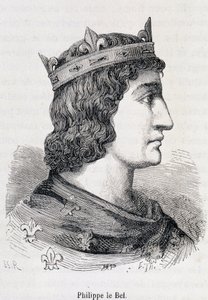 Philippe IV le Bel (1268 - 1314) - in "Histoire de France populaire" de Henri Martin, Jouvet, Paris, T.1 de Unknown artist