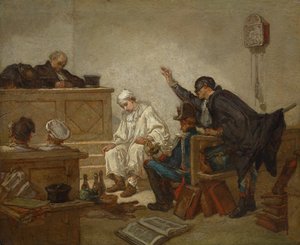 Pierrot no Tribunal Criminal de Unknown artist