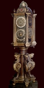 Relógio planetário (máquina astronômica). Século XVI. Musee Guimet. de Unknown artist