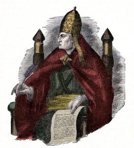 Papa Gregoire o Grande (Gregório o Grande ou Gregorio Magno ou Gregorius Magnus) (590-604). de Unknown artist