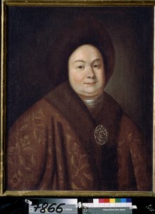 Portrait de la tsarine Eudoxia Feodorovna Lopukhina (1669-1731), l