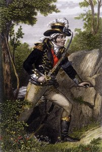 Retrato completo do líder Chouan François Athanase (François-Athanase) de Charette de la Contrie (1763-1796). de Unknown artist