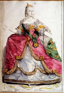 Retrato em pés de Catarina II da Rússia de Unknown artist