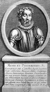 Retrato em medalhão por Luis de Camoens (1524-1580) - gravura de Unknown artist