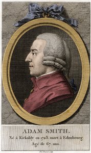 Retrato de Adam Smith (1723 - 1790), filósofo e economista escocês. de Unknown artist
