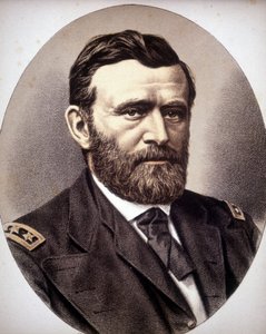 Retrato do general americano e estadista Ulysses Simpson Grant (1822 - 1885). de Unknown artist