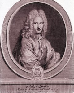 Retrato de André Campra (1660-1744), compositor francês. de Unknown artist