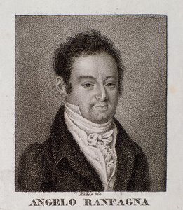 Retrato de Angelo Ranfagna (gravura) de Unknown artist