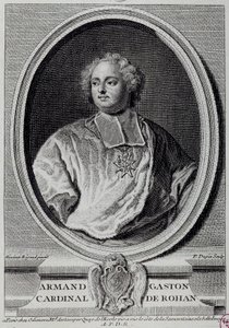 Retrato de Armand Gaston Maximilien, Cardeal de Rohan (1674-1749) Gravura do século XVIII Paris, Musee Carnavalet de Unknown artist