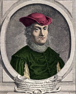Retrato de Baruch Spinoza (1632-1677), filósofo holandês. Também conhecido como Bento de Espinosa ou Benedictus de Spinoza ou Benoit de Spinoza. Gravura do século XVIII de Unknown artist