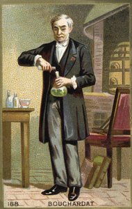 Retrato de Bouchardat. Cromolitografia do século XIX. de Unknown artist