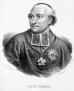 Retrato do Cardeal Joseph Fesch, Tio de Napoleão Bonaparte (1763-1839). de Unknown artist