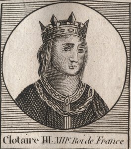 Retrato de Clothaire III de Unknown artist
