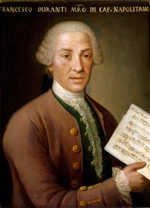 Retrato de Francesco Durante (1684-1755), organista e mestre da capela napolitana Pintura anónima. Século XVIII Bolonha, Civico Museo Bibliografico Musicale de Unknown artist