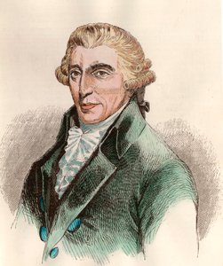 Retrato de Franz Joseph Haydn (1732 - 1809), compositor austríaco. Gravura do século XVIII. Colecção privada. de Unknown artist