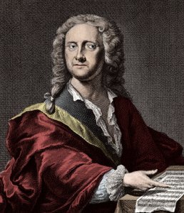 Retrato de Georg Philipp Telemann (1681 -1767), compositor alemão de Unknown artist