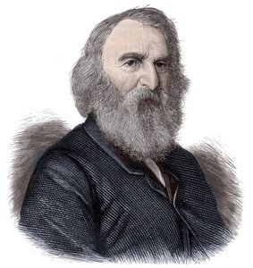 Retrato de Henry Longfellow, poeta e educador americano de Unknown artist