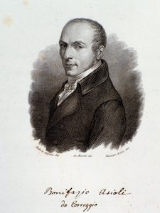 Retrato do compositor italiano Bonifazio Asioli (Gravura. século XIX) de Unknown artist