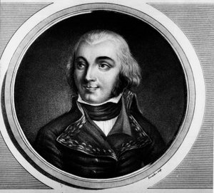 Retrato de Jean Baptiste, Conde Jourdan, marechal de França (1762-1833). Gravura em "Colecção completa de pinturas históricas da revolução francesa, em três volumes". 1804. de Unknown artist