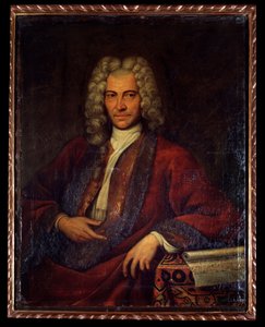 Retrato de Johann Joseph Fux, compositor austríaco, teórico da música e pedagogo (pintura de Unknown artist
