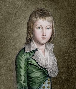 Retrato de LOUIS XVII (1785-1795) o daufino da França Litografia de Unknown artist