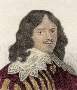Retrato de Lucius Cary (cerca de 1610-1643), 2° Visconde Falkland, político, militar e escritor inglês. Gravura do século XIX. de Unknown artist