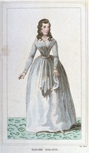 Retrato de Madame Roland, política francesa (1754 - 1793). de Unknown artist