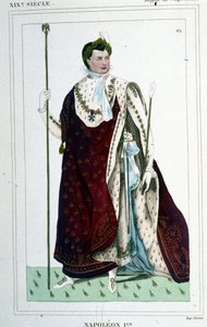 Retrato de Napoleão I (1769 - 1821) com o traje do Imperador. de Unknown artist