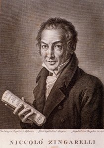 Retrato de Nicola Antonio Zingarelli (gravura de Unknown artist