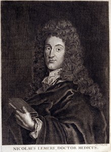 Retrato de Nicolas Lemery (1645 - 1715), farmacêutico e farmacêutico francês. de Unknown artist