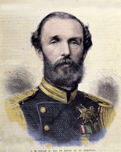 Retrato de Oscar II (1829-1907), Rei da Suécia e Noruega. de Unknown artist
