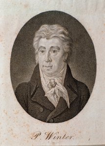 Retrato de Peter Winter (gravura de Unknown artist