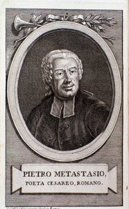 Retrato de Pietro Metastasio (gravura) de Unknown artist