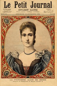 Retrato da Princesa Alix de Hesse (ou Alexandra de Hesse Darmstadt de Unknown artist