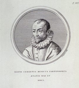 Retrato de Scipione Cerreto (gravura) de Unknown artist
