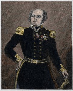 Retrato de Sir John Franklin (1786-1847), oficial da marinha e explorador britânico. de Unknown artist