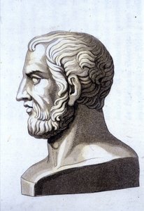 Retrato de Theophraste (372 AC- 287 AC), filósofo grego. de Unknown artist