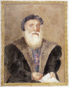 Retrato de Vasco de Gama - em "A Vida do Príncipe Henrique de Portugal com o apelido de Navegador" de Richard Henri Major de Unknown artist