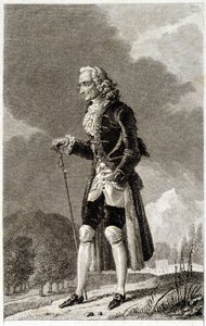 Retrato de Voltaire (1694 - 1778), escritor e filósofo francês, idoso. de Unknown artist