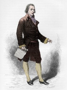 Retrato de William Pitt o Jovem (1759-1806) - Retrato de William Pitt le Jeune (1759-1806) - Gravura em "L
