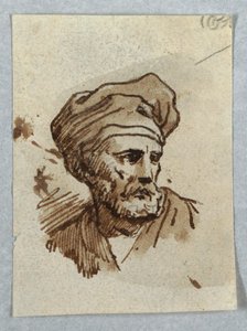 Retrato de um homem com boné de Unknown artist